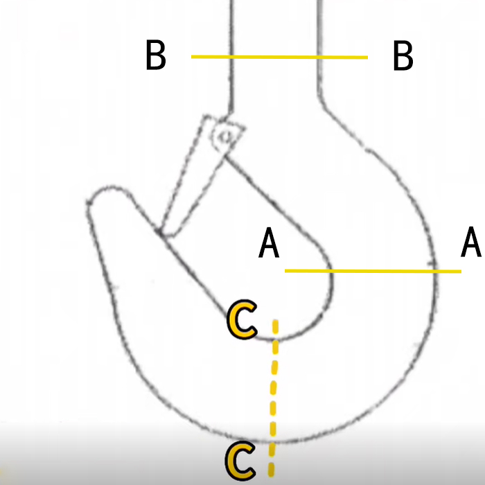 吊車(chē)吊鉤3個(gè)斷面 吊車(chē)吊鉤3個(gè)斷面